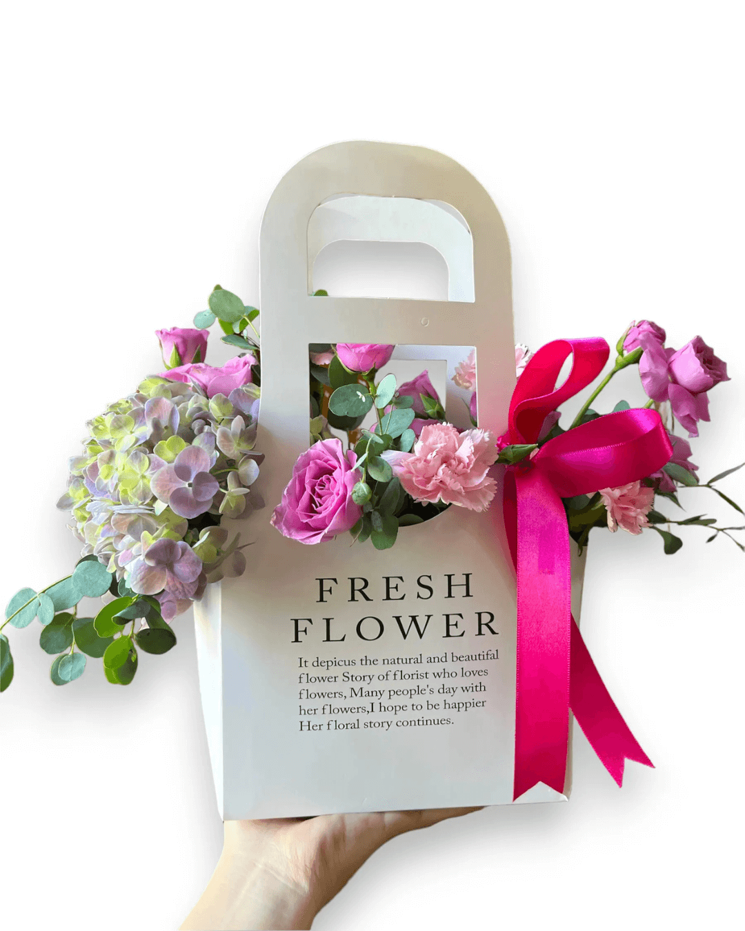 Florify_Producto_Bolsa Con Hortensia Y Clavelina (1)