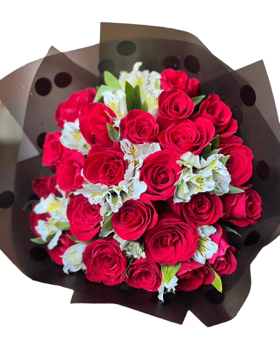 Florify_Producto_Ramo De 24 Rosas Rojas Y Alstroemeria